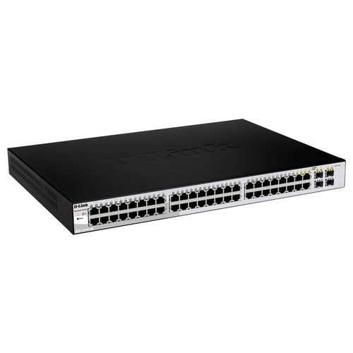 D-Link DGS-1210-52 Websmart Gigabit Switch with 48 1000Base-T and 4 SFP Ports -