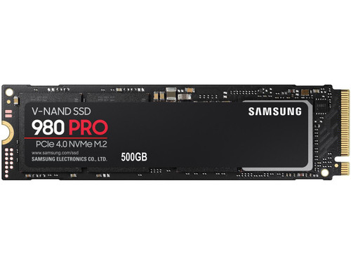SAMSUNG 980 PRO SSD 500GB, PCIe 4.0 M.2 2280, Speeds Up-to 6,900MB/s (MZ-V8P500B