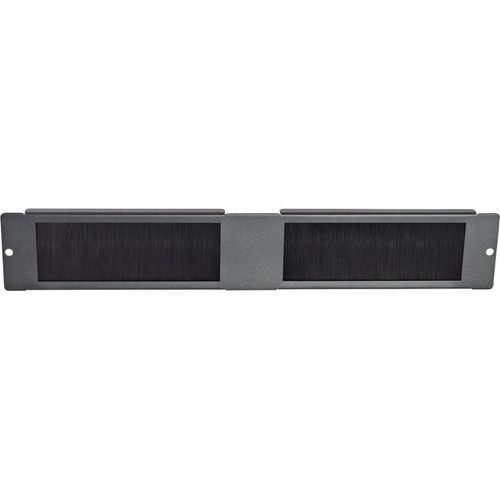V7 Brush Plate for 6U, 9U and 12U V7 Rack Wall Mount Cabinets - Steel - Black -