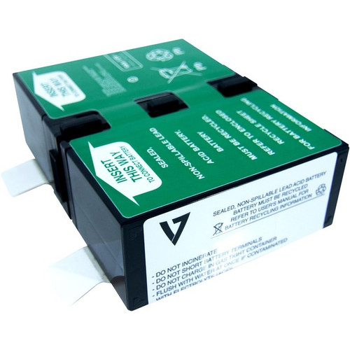 V7 RBC124, UPS Replacement Battery, APCRBC124 - 9000 mAh - 12 V DC - Lead Acid -