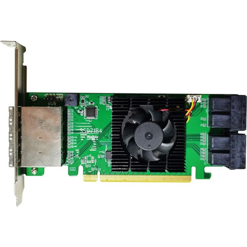 HighPoint SSD7184 NVMe Controller - PCI Express 3.0 x16 - Plug-in Card - RAID Su