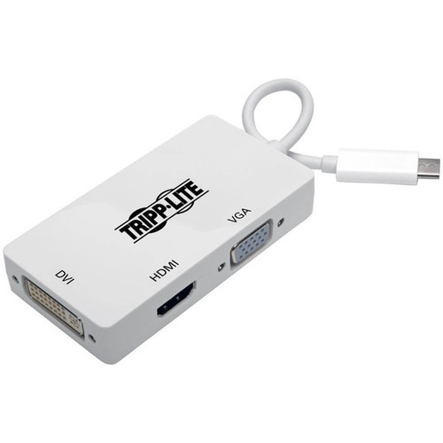 Tripp Lite by Eaton USB C to HDMI / DVI / VGA Multiport Adapter 4K USB Type C to
