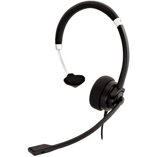 V7 Deluxe Mono Headset - Mono - Mini-phone (3.5mm) - Wired - 31.50 Hz - 20 kHz -