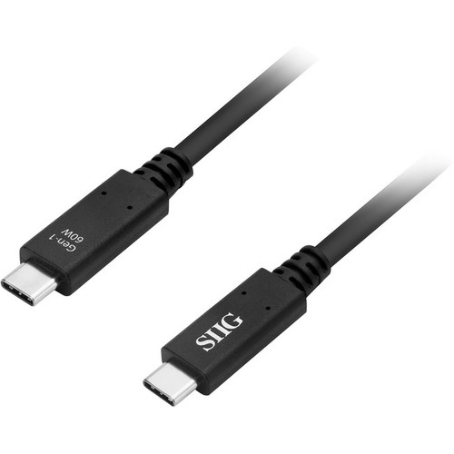 SIIG USB 3.1 Type-C Gen 1 Cable 60W - 1M - 3.28 ft USB Data Transfer Cable for P