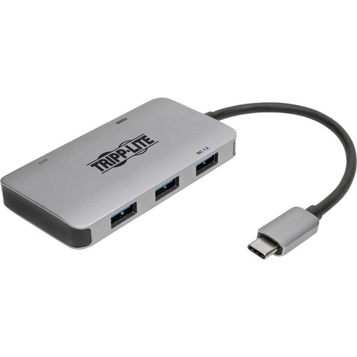 Tripp Lite by Eaton USB C Multiport Adapter Converter w/ 3 USB-A Ports, 4K HDMI,