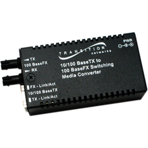 Transition Networks Mini M/E-PSW-FX-02(SC) Media Converter - 1 x Network (RJ-45)