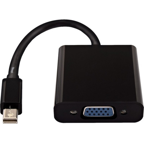 V7 Black Video Adapter Mini DisplayPort Male to VGA Female - 3.94" Mini DisplayP