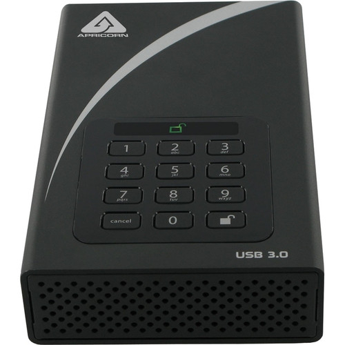 Apricorn Aegis Padlock DT ADT-3PL256-4000 4 TB Desktop Hard Drive - 3.5" Externa