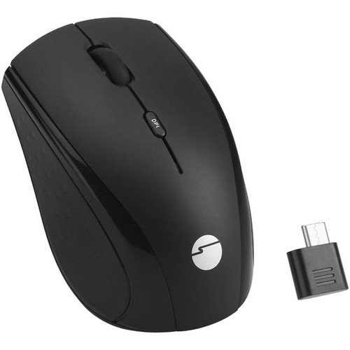 SIIG USB-C Wireless 2.4G 3-Button Mouse - Optical - Wireless - Radio Frequency -