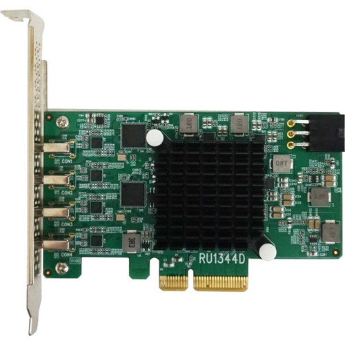 HighPoint RocketU 1344D USB Adapter - PCI Express 3.0 x4 - Plug-in Card - 4 USB