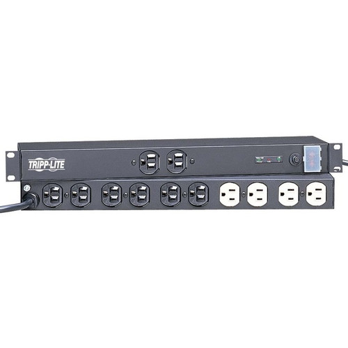 Tripp Lite by Eaton Isobar Surge Protector Rackmount Metal 12 Outlet 15' Cord 1U