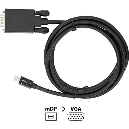 VisionTek Mini DisplayPort to VGA 2 Meter Cable (M/M) - Mini DisplayPort to VGA