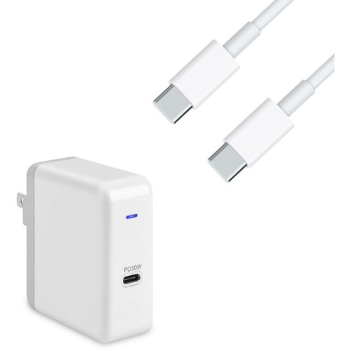 4XEM 4XEM USB-C 30W Wall Charger with included 3ft UCB-C Cable - Combo Kit - USB