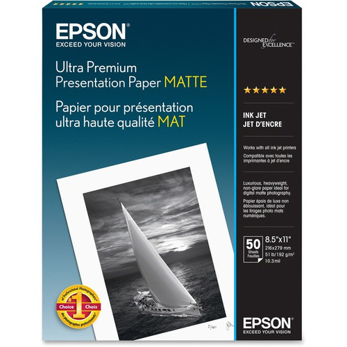Epson Ultra Premium Matte Presentation Paper - 104 Brightness - 94% Opacity - Le