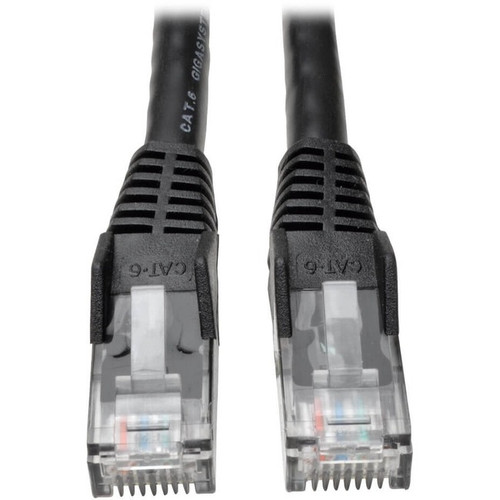 Tripp Lite Cat6 Gigabit Snagless Molded (UTP) Ethernet Cable (RJ45 M/M) PoE Blac