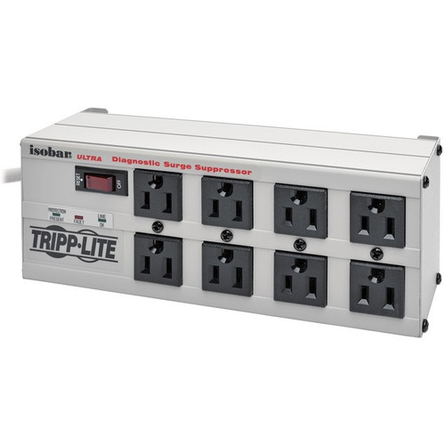 Tripp Lite by Eaton Isobar 8-Outlet Surge Protector 12 ft. Cord with Right-Angle