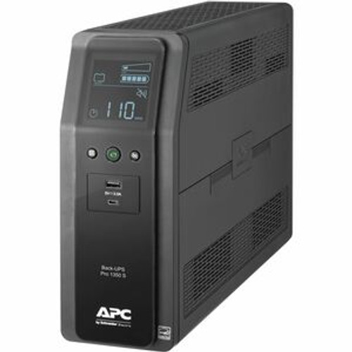 APC by Schneider Electric Back-UPS Pro BR BR1350MS 1350VA Tower UPS - Tower - 16