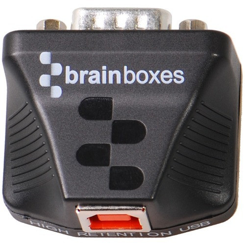 Brainboxes Ultra 1 Port RS232 USB to Serial Adapter - External - USB 2.0 - PC, M