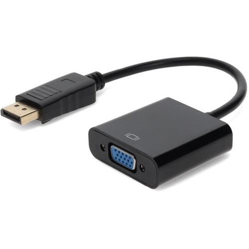 DisplayPort 1.2 Male to VGA Female Black Adapter Which Requires DP++ For Resolut