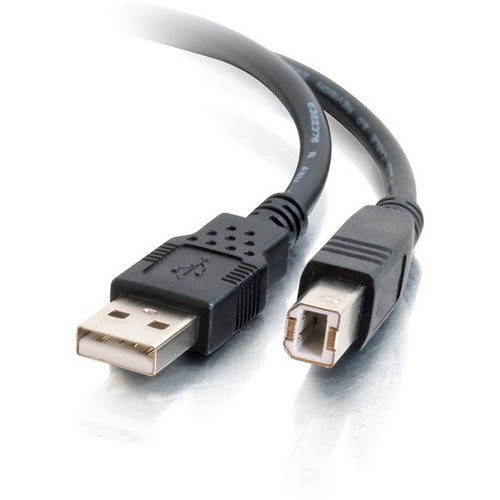 C2G 6.6ft USB A to USB B Cable - USB A to B Cable - USB 2.0 - Black - M/M - Type