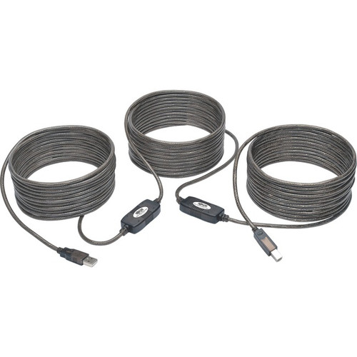 Tripp Lite by Eaton 50ft USB 2.0 Hi-Speed Active Repeater Cable USB-A to USB-B M