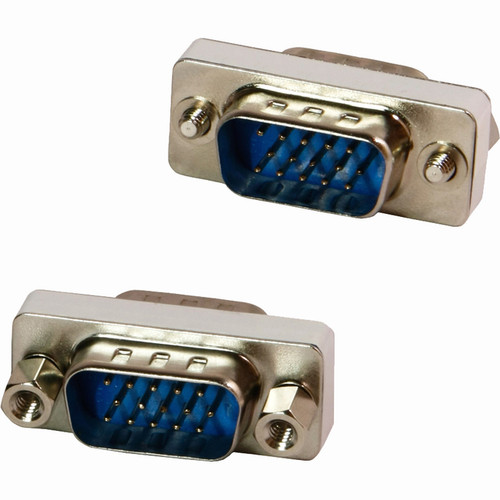 4XEM VGA HD-15 Interface Male To Male Adapter/Coupler - 1 x 15-pin HD-15 VGA Mal