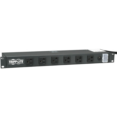 Tripp Lite by Eaton 1U Rack-Mount Power Strip 120V 20A L5-20P 12 Outlets (6 Fron