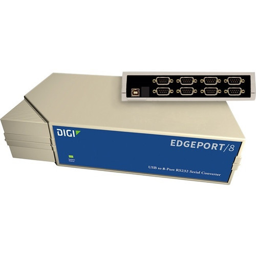 Digi Edgeport Serial Hub - External - USB Type A - Linux, PC - 8 x Number of Ser