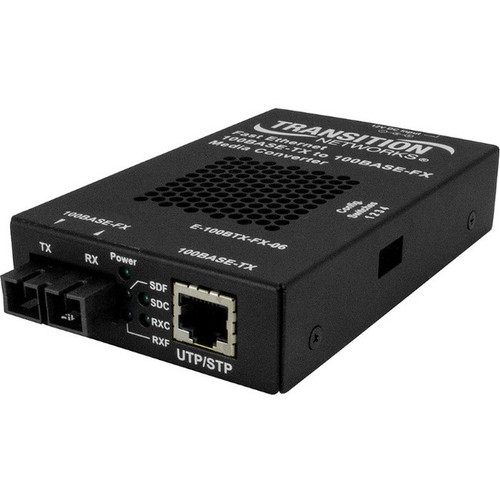 Transition Networks Stand-alone Fast Ethernet Media Converter 100Base-TX to 100B
