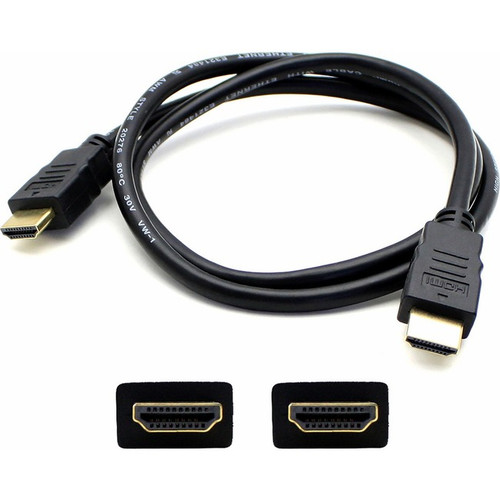 3ft HDMI 1.4 Male to HDMI 1.4 Male Black Cable Which Supports Ethernet Channel F