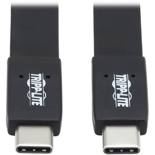 Tripp Lite by Eaton USB-C Flat Cable (M/M) - USB 3.2 Gen 2 (10 Gbps) 5A (100W) R