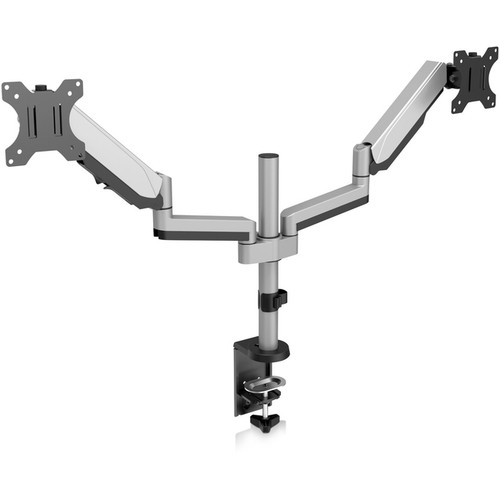 V7 DM1DTA-1N Desk Mount for Monitor - Silver - 2 Display(s) Supported - 32" Scre
