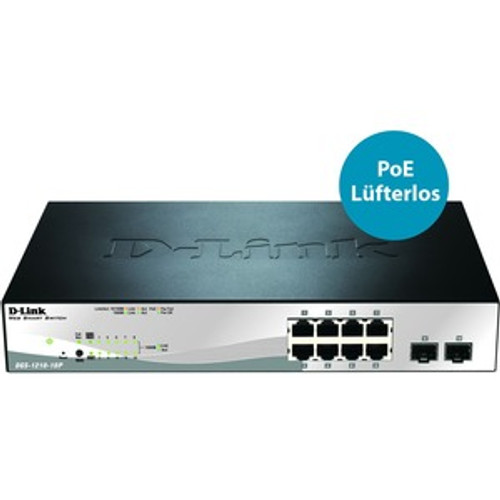 D-Link DGS-1210-10P Web Smart Switch - 10 Ports - Manageable - 8 x 10/100/1000 P