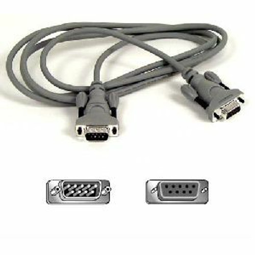 Belkin Serial Extension Cable - DB-9 Male Serial - DB-9 Female Serial - 10ft
