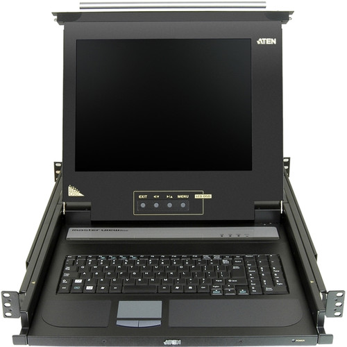 Aten 17" Single-Rail LCD Integrated Console-TAA Compliant - 1 Computer(s) - 17"