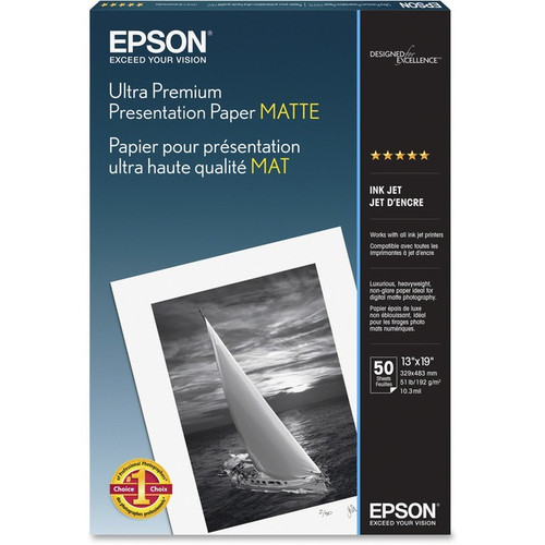 Epson Ultra Premium Matte Presentation Paper - 104 Brightness - 94% Opacity - Su