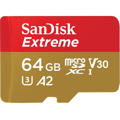 SanDisk Extreme 64 GB Class 10/UHS-I (U3) microSDXC - 160 MB/s Read - 60 MB/s Wr
