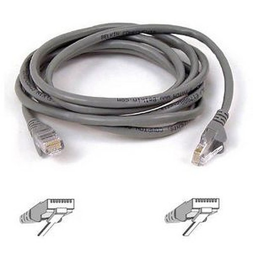 Belkin 6ft Cat5e Networking Cable - Ethernet - RJ45 350mhz - Gray - Patch Cable