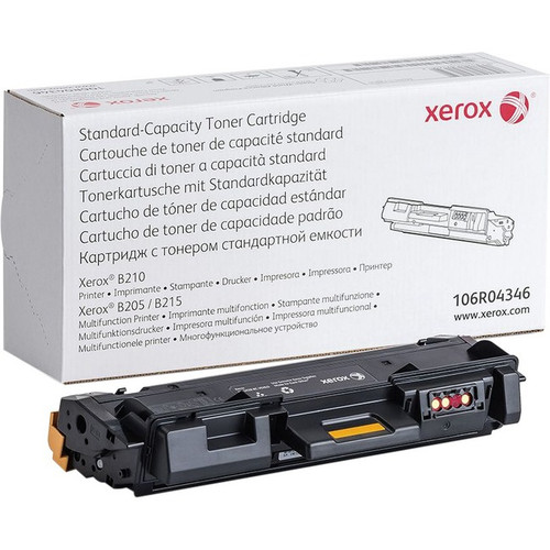 Xerox Original Standard Yield Laser Toner Cartridge - Black - 1 Each - 1500 Page