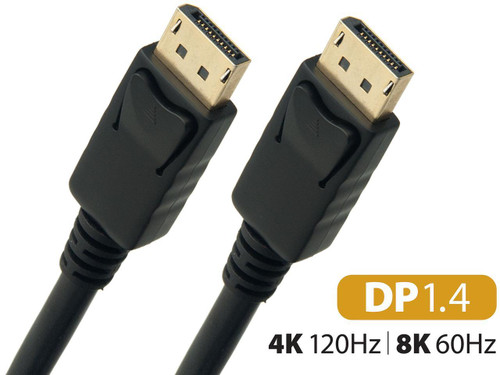 Omni Gear DP-3 3 ft. 8K DisplayPort to DisplayPort Cable 1.4 VERSION with 8K 60H