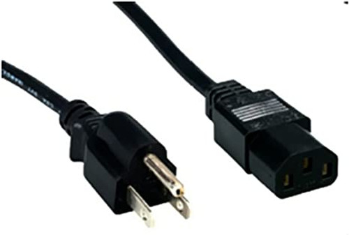 Comprehensive Standard PC Power Cord, NEMA 5-15P to IEC 60320-C13, 18/3 SVT, Bla