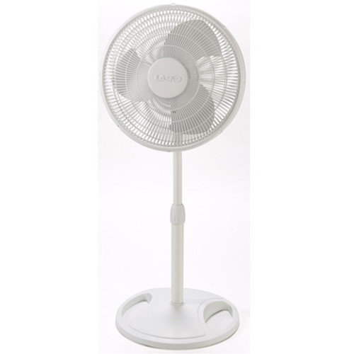 Stand Fan Wht 16" Brown Box