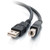 C2G 3.3ft USB A to USB B Cable - USB A to B Cable - USB 2.0 - Black - M/M - Type