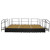 AmTab Adjustable Height Stage Set - Hardboard Top - 16'W x 24'L x 1.5-2'H (192"W