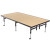 Amtab Adjustable Height Stage - Hardboard Top - 48"W X 48"L X Adjustable 24" To