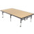 Amtab Adjustable Height Stage - Hardboard Top - 48"W X 48"L X Adjustable 16" To