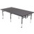 AmTab Adjustable Height Stage - Carpet Top - 48"W x 96"L x Adjustable 32" to 40"