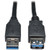 Eaton Tripp Lite Series USB 3.0 SuperSpeed Extension Cable - USB M/F, Black, 3 f