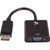 V7 Black Video Adapter DisplayPort Male to VGA Female - 3.94" DisplayPort/VGA Vi