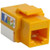 4XEM 10 pack Cat6 RJ45 Keystone Jack UTP 110-Type (Yellow) - 10 Pack - 1 x RJ-45